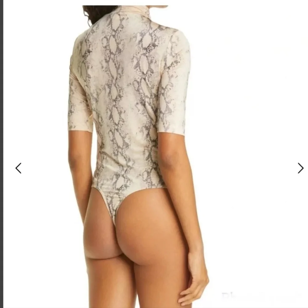 JONATHAN SIMKHAI Haze Snake Print Bodysuit Size XS NWOT - Picture 6 of 8